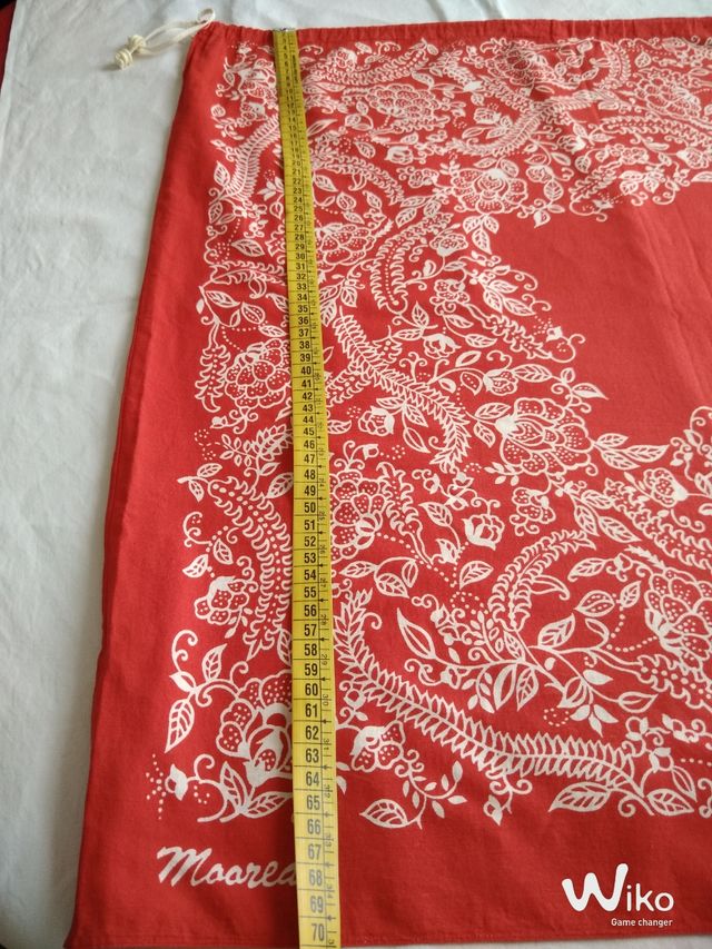 Gonna pareo rossa e bianca