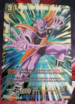 GINYU, DEPENDABLE CAPTAIN - DRAGON BALL CARD GAME