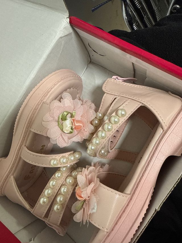 Zandalia niña talla 23 rosa