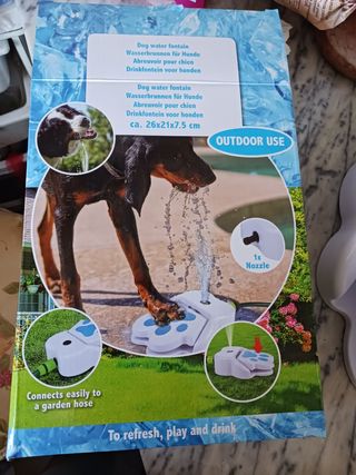 Fontana per cani da  giardino