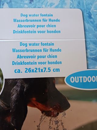 Fontana per cani da  giardino