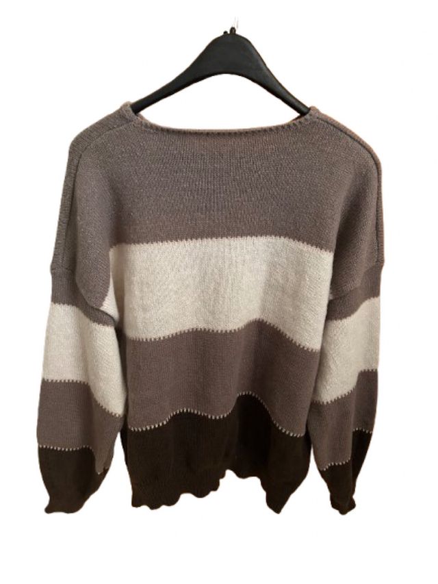 Maglione con le tonalità del marrone