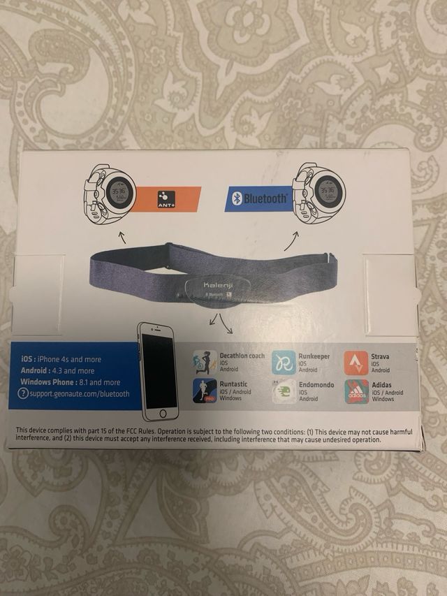 Cinta pulsometro de pecho