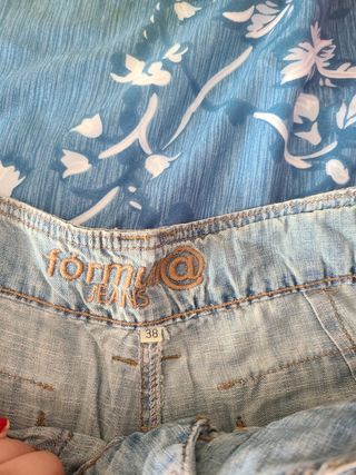 pantalones cortos vaqueros