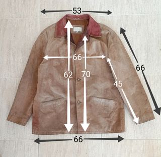 Chaqueta de ante XXL. Medidas indicadas