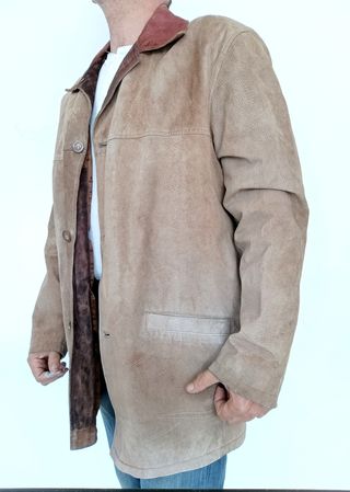 Chaqueta de ante XXL. Medidas indicadas