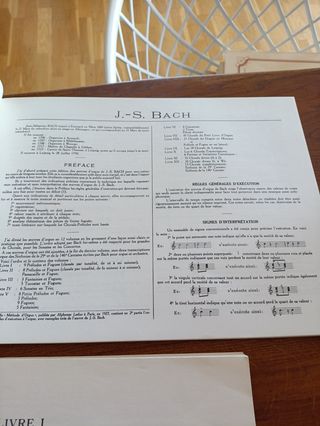 Dos volum. Bach partituras organo