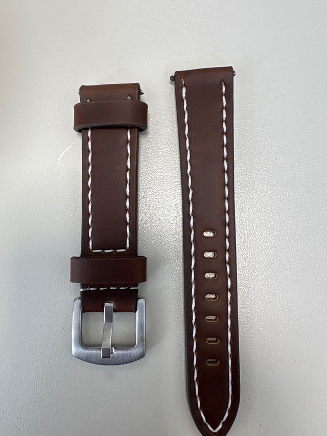 Correa de cuero marron 20 mm