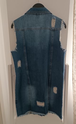 Chaleco largo vaquero Miss Sister talla S