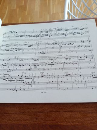 Partitura órgano Bach vol VIII