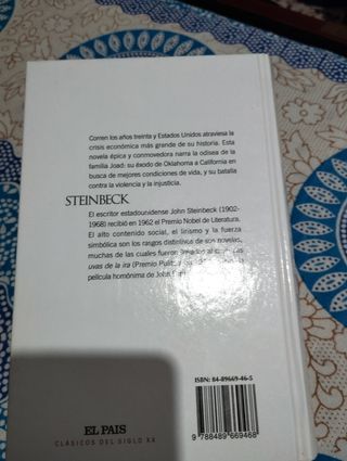 Libro. Las uvas de la ira