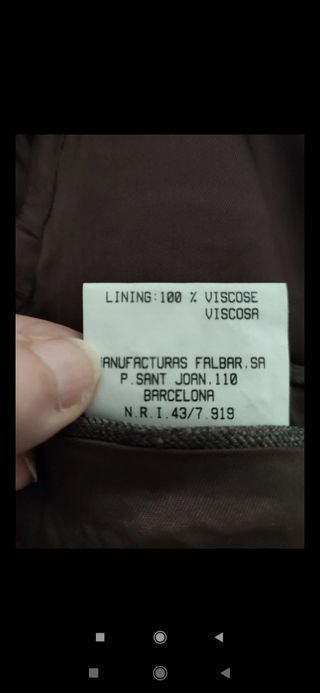 Traje chaqueta hombre marrón de Veneto 