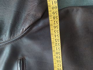 Cazadora cuero marrón