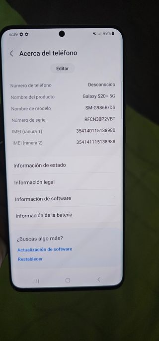Samsung 20plus 5G 512