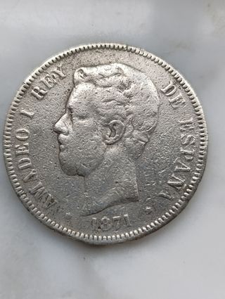 Moneda antigua de 5 pesetas