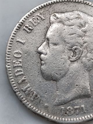 Moneda antigua de 5 pesetas