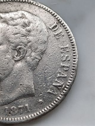 Moneda antigua de 5 pesetas
