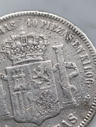 Moneda antigua de 5 pesetas