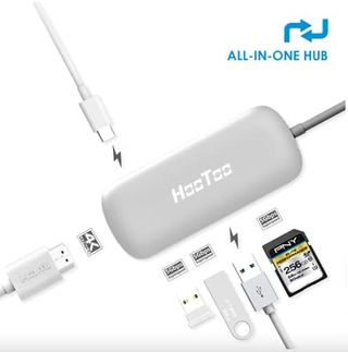 HooToo USB C Hub, adaptador 6 en 1 USB C con 4K