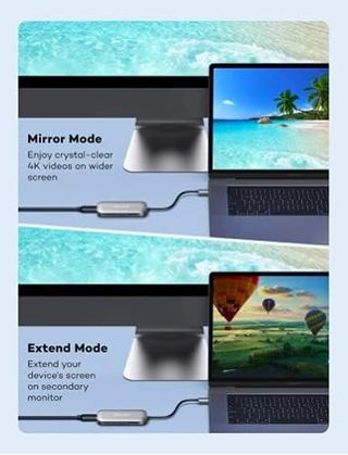 HooToo USB C Hub, adaptador 6 en 1 USB C con 4K