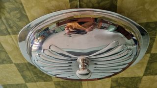 Vassoio con coperchio in Silver