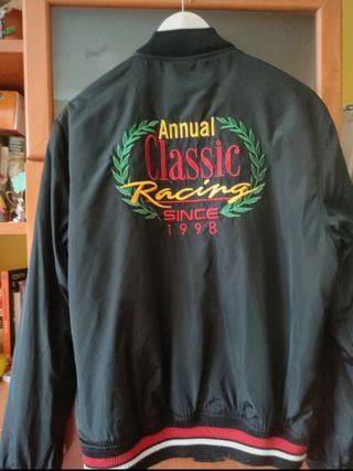 Chaqueta bomber negra unisex 