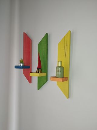 Portaoggetti a parete colorati camerette