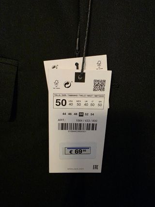 Blazer cruzado Zara talla 50 a estrenar