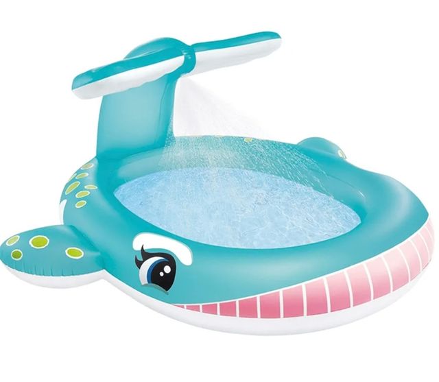 Piscina Hinchable Ballena con Aspersor