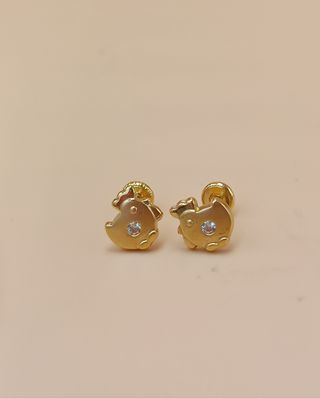 Pendientes de oro de 18kt.