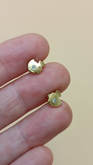 Pendientes de oro de 18kt.