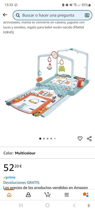 Gimnasio bebe fisher price