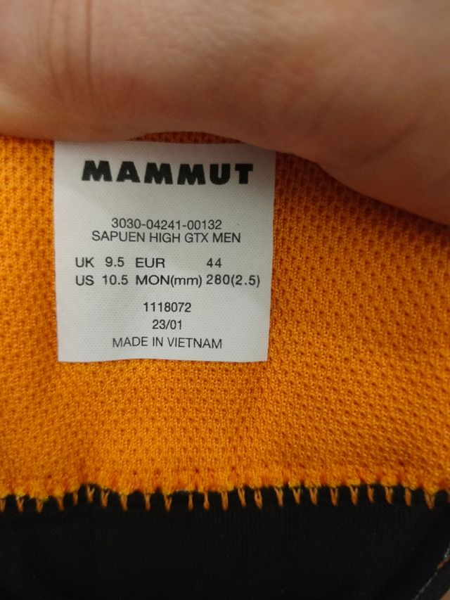 Botas nuevas mammut montaña 