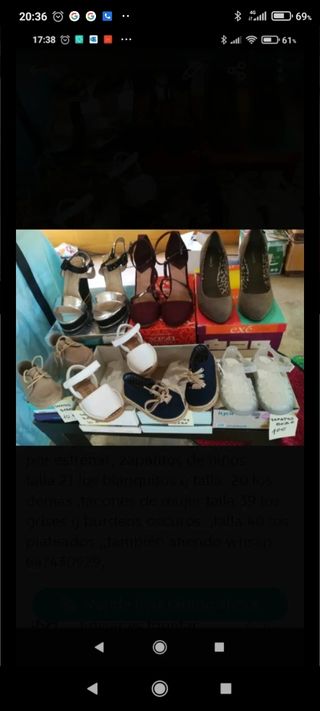 Zapatos de mujer y bebe.