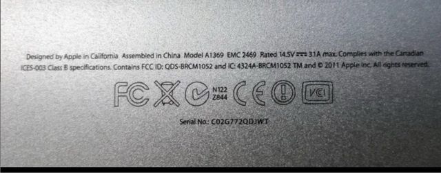 Macbook air 13  No funciona