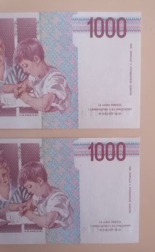 Banconote 1000 Lire Italia 