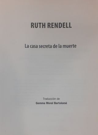 La casa secreta de la muerte. Ruth Rende