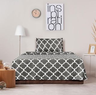 4 piezas de cama 90 tamaño individual color gris