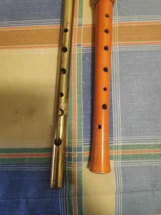 Dos flautas y libro antidieta