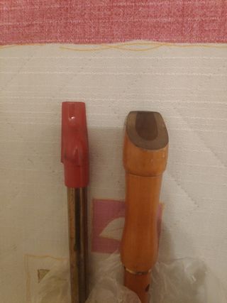 Dos flautas y libro antidieta