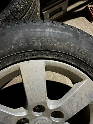 Ruedas completas mitsubishi montero v80 265/60/18