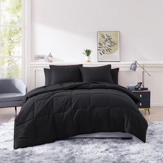 4 piezas de cama 90 tamaño individual color negro