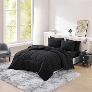 4 piezas de cama 90 tamaño individual color negro