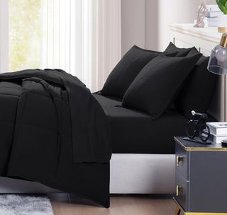 4 piezas de cama 90 tamaño individual color negro
