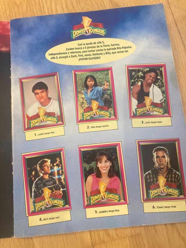 Album cromos Power Rangers 1994