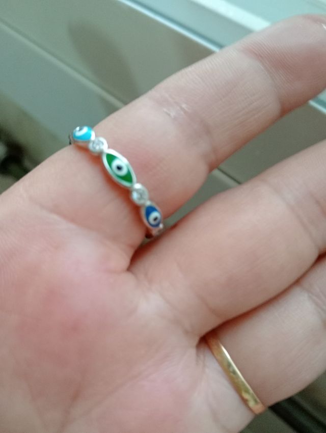 ANILLO PLATA Y TALISMAN