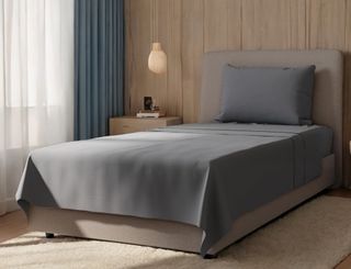 4 piezas de cama 90 tamaño individual color gris