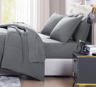 4 piezas de cama 90 tamaño individual color gris