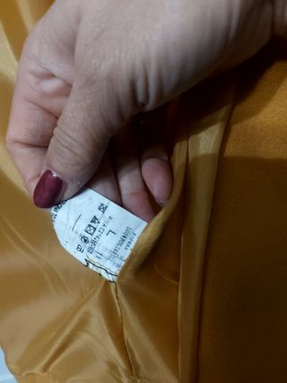 Cappottino giallo ocra, senape