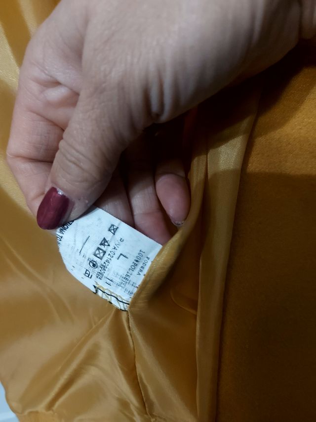 Cappottino giallo ocra, senape